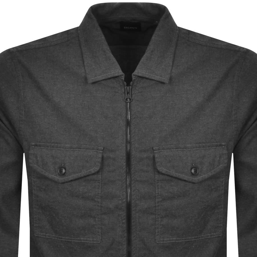 Alternative Image for ProductBOSS Lom Zip Overshirt Jacket Grey2